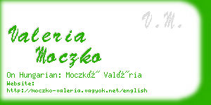 valeria moczko business card